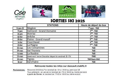Calendrier 2025